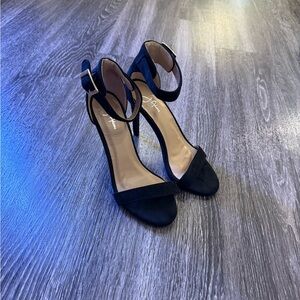 Black Women's Ankle-Strap High Heels